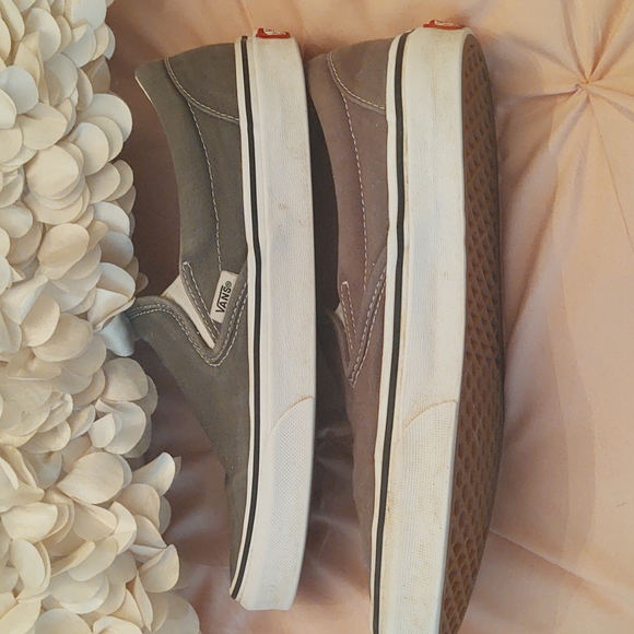 Vans Men's khaki green canvas shoes - Picture 4 of 7